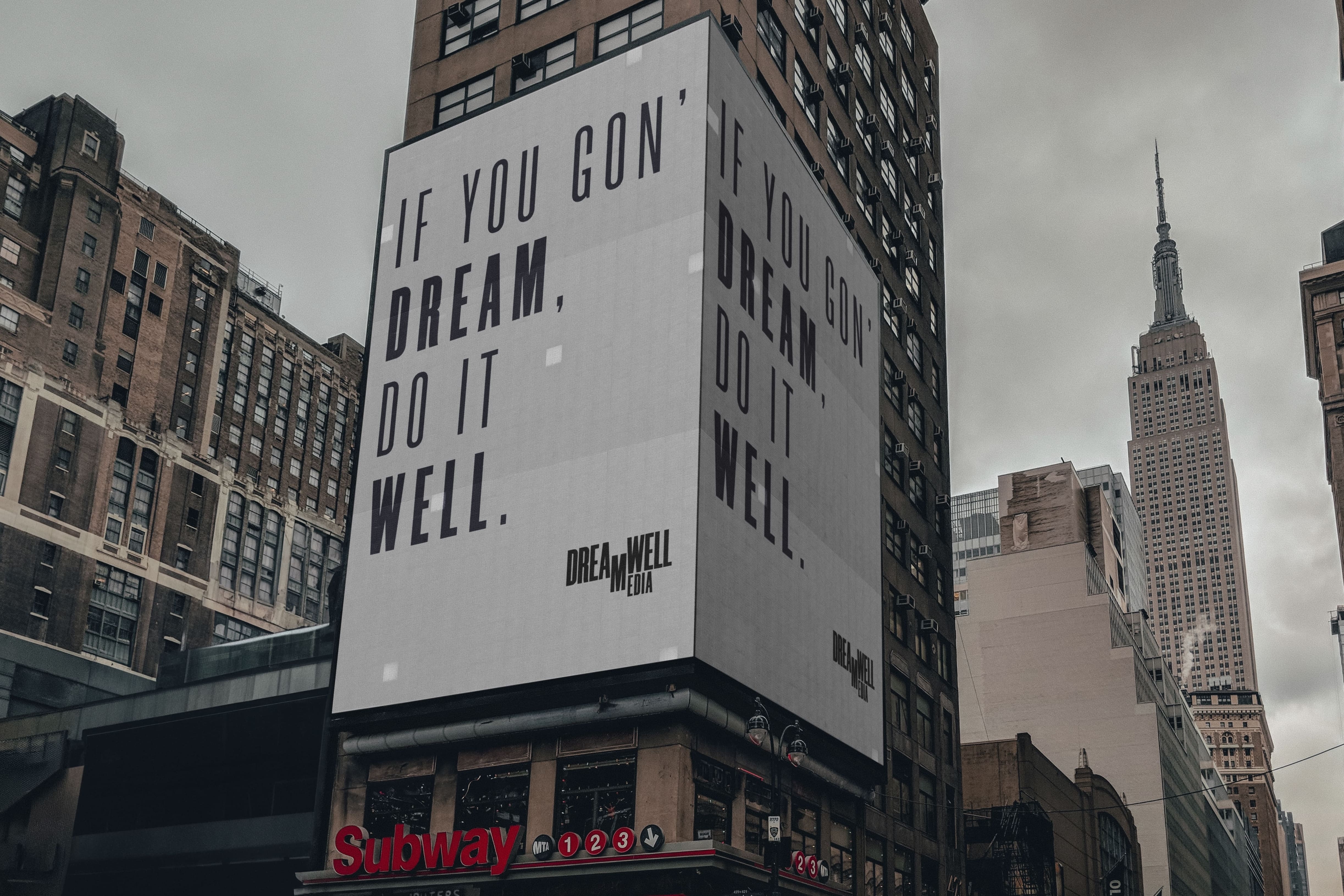 Dreamwell Media — rooftop 'Do It Well' installation